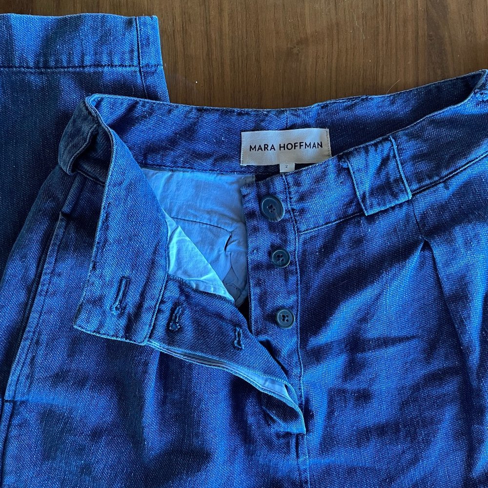 High Rise Jade Pant Blue - Picture 3 of 6